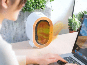 Mini chauffage et ventilateur électrique portable de 1200W